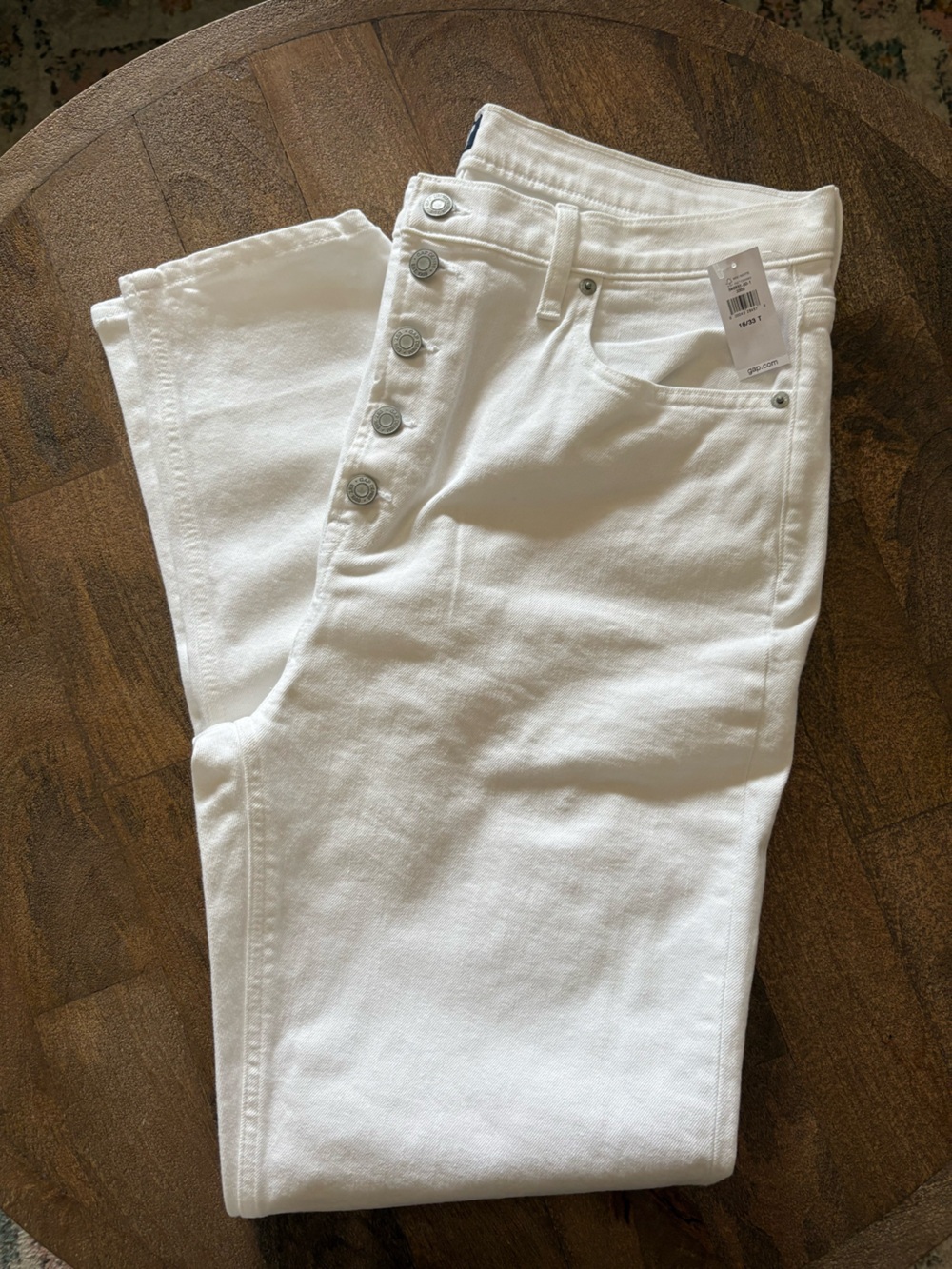NWT Gap white Cigarette jeans